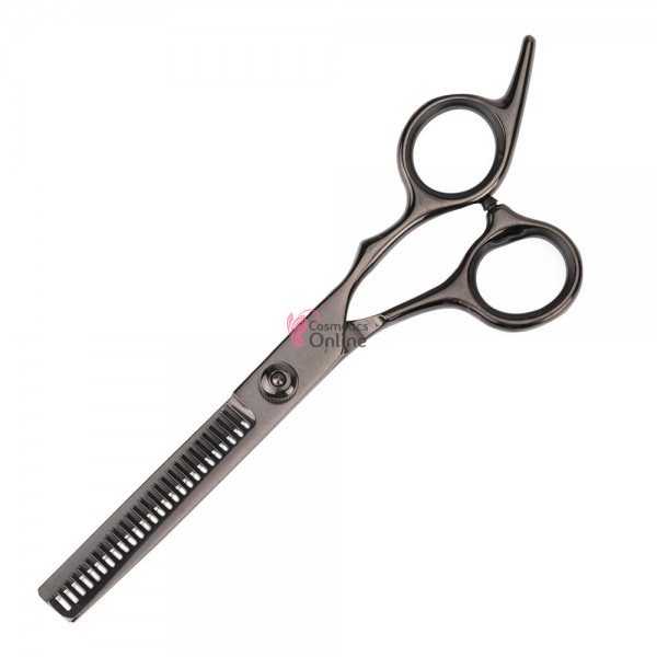 Foarfeca de coafor pentru Filat  cu surub Neagra de 6,0 uz Profesional Cod 01289